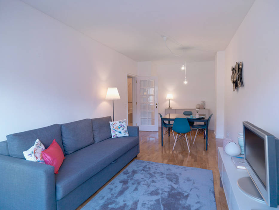 Apartamento alojamento local -Porto, Gabriela Mota Gabriela Mota Livings de estilo escandinavo