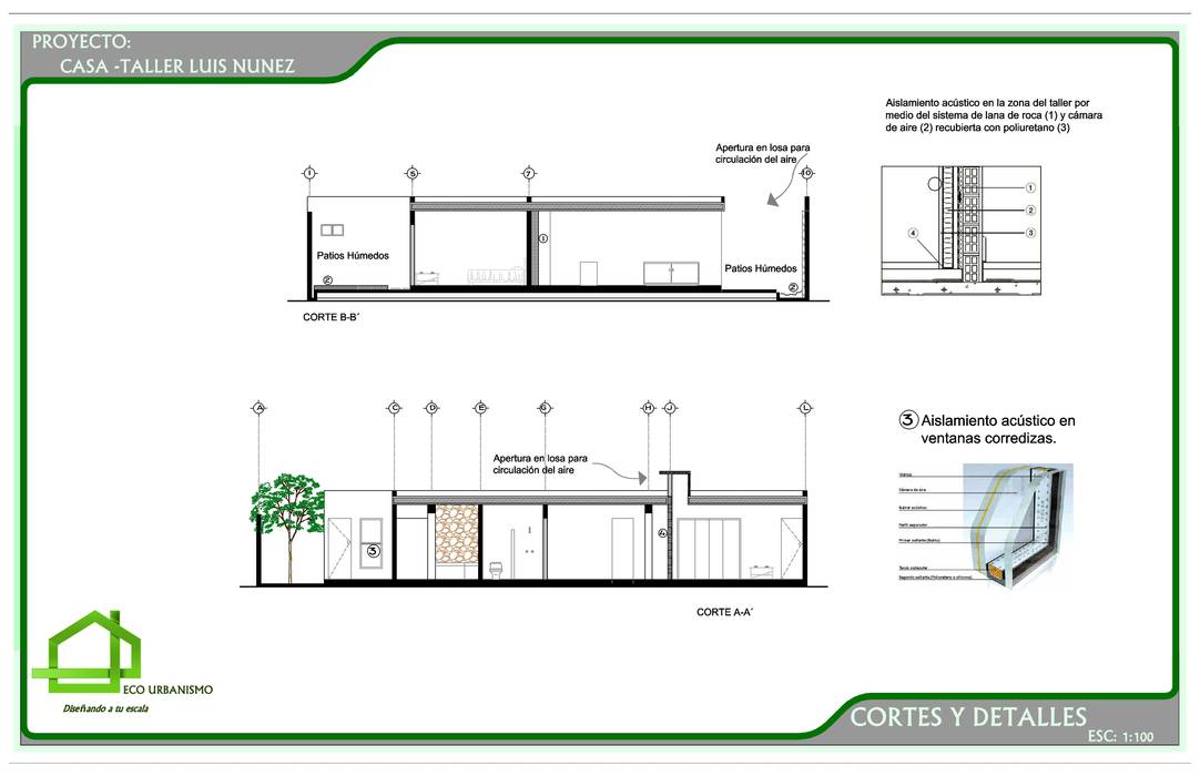 CASA TALLER LUIS NUÑEZ, Ecourbanismo Ecourbanismo Commercial spaces Exhibition centres