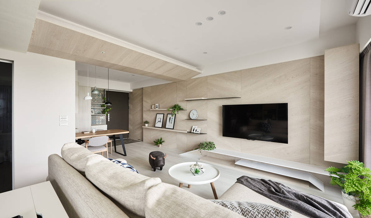 K-HOUSE, 思維空間設計 思維空間設計 Minimalist living room