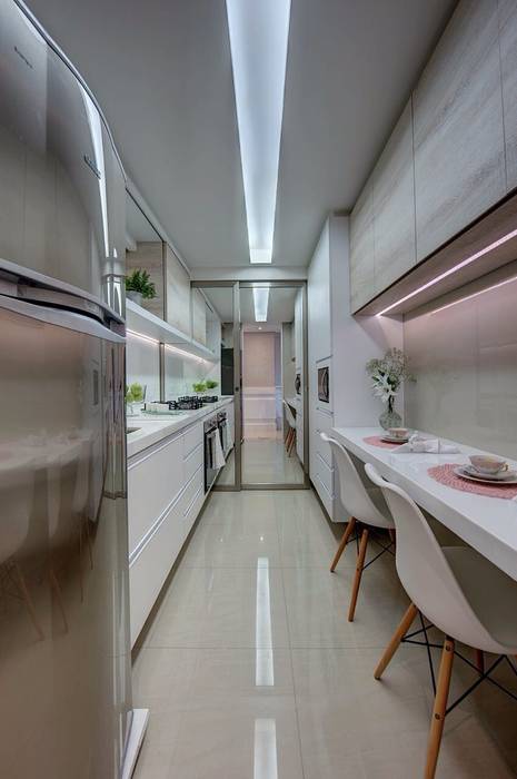 Cozinha TB Dome arquitetura Cozinhas modernas cozinha,Iluminação de cozinha,armário de cozinha,cadeira de cozinha