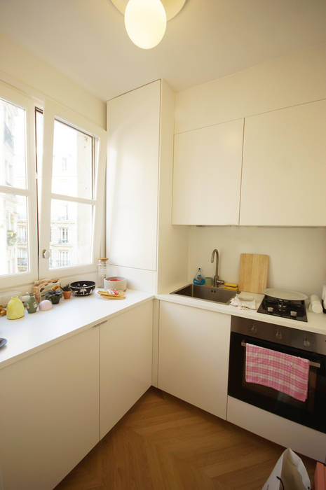 Renovation Appartement Paris Quartier Montmartre Cuisine Moderne