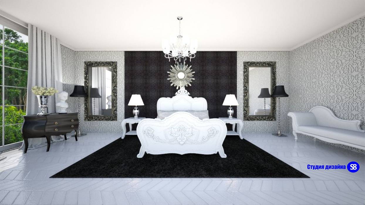 Bedroom in art-deco style 'Design studio S-8' Classic style bedroom