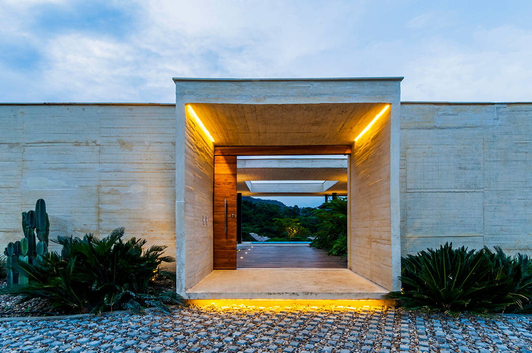 Acceso Arquitectura en Estudio Casas modernas Concreto