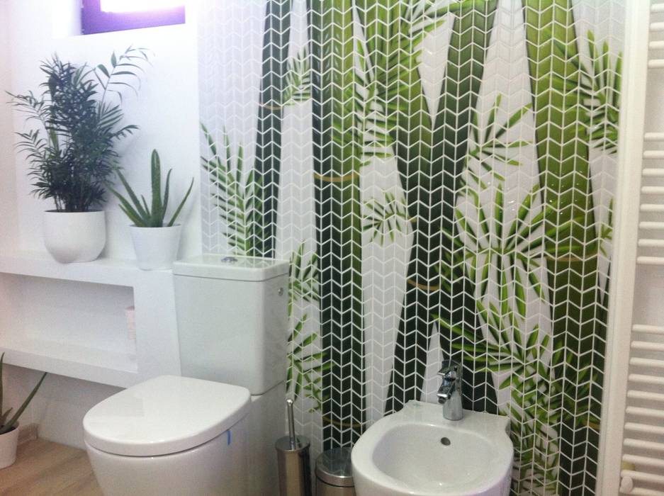 BAGNO GREEN, GEMANCO DESIGN SRL GEMANCO DESIGN SRL Tropical style bathrooms Tiles