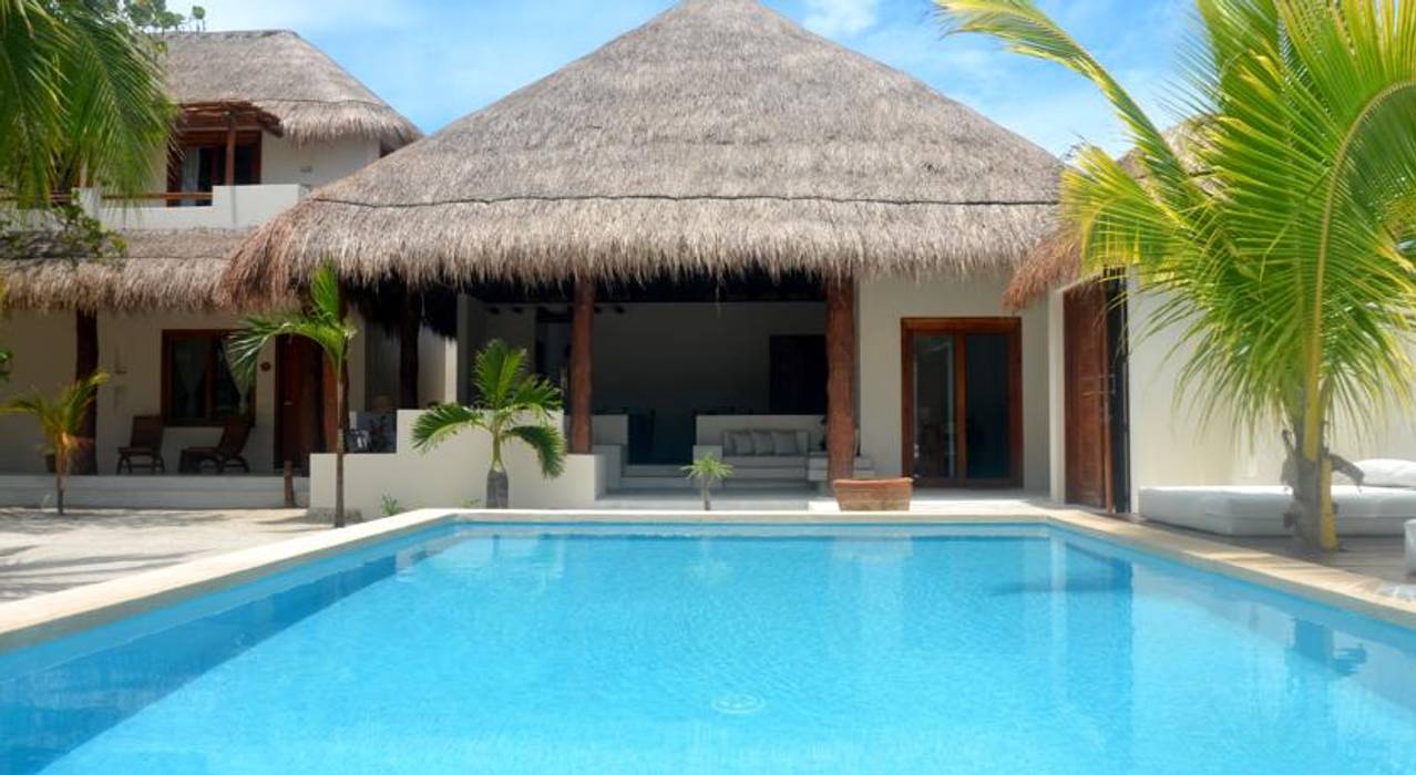 Boutique hotel Tierra del Mar - Holbox, sandro bortot arquitecto sandro bortot arquitecto مساحات تجارية فنادق