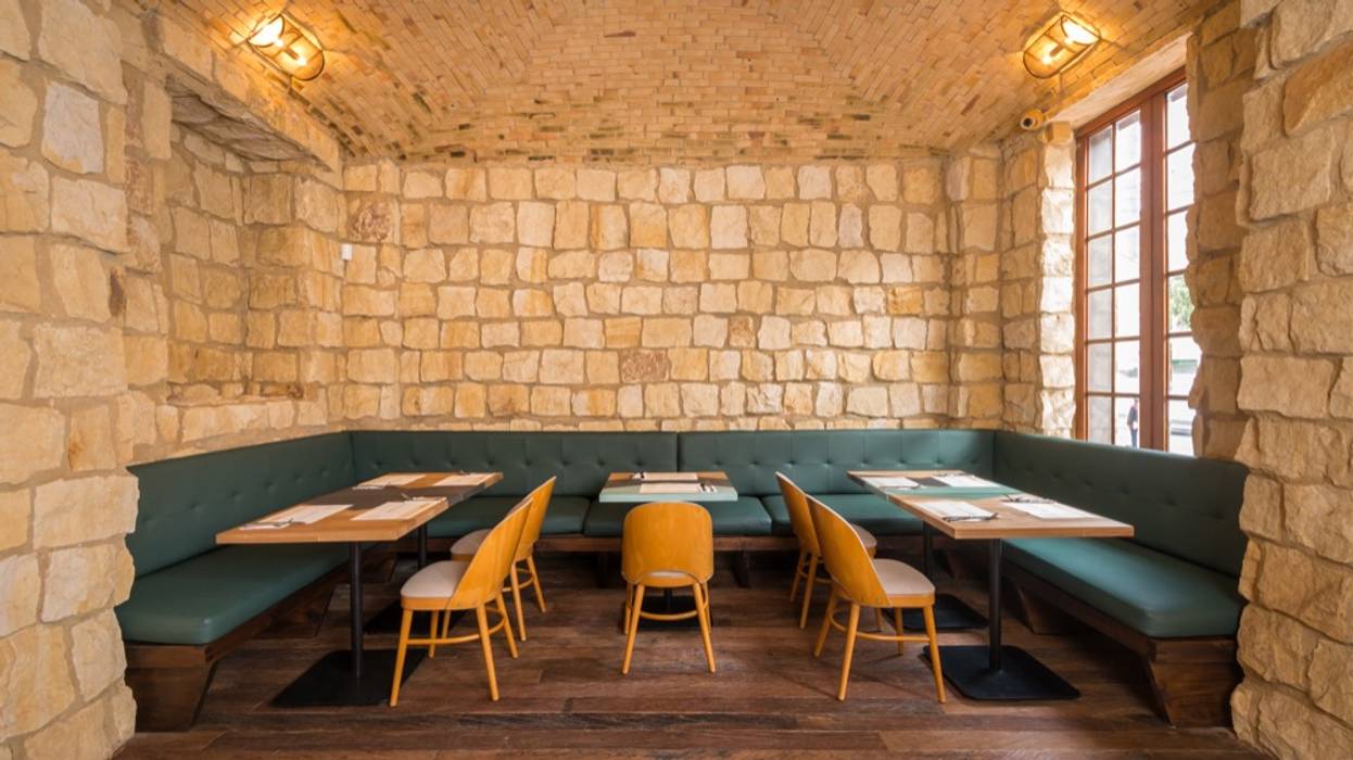 Restaurante La Principal, KDF Arquitectura KDF Arquitectura 상업공간 돌 레스토랑