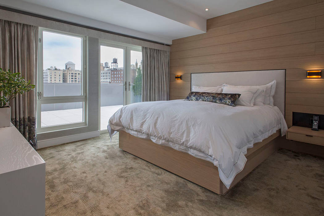 W 87th St Penthouse, Eisner Design Eisner Design Modern style bedroom