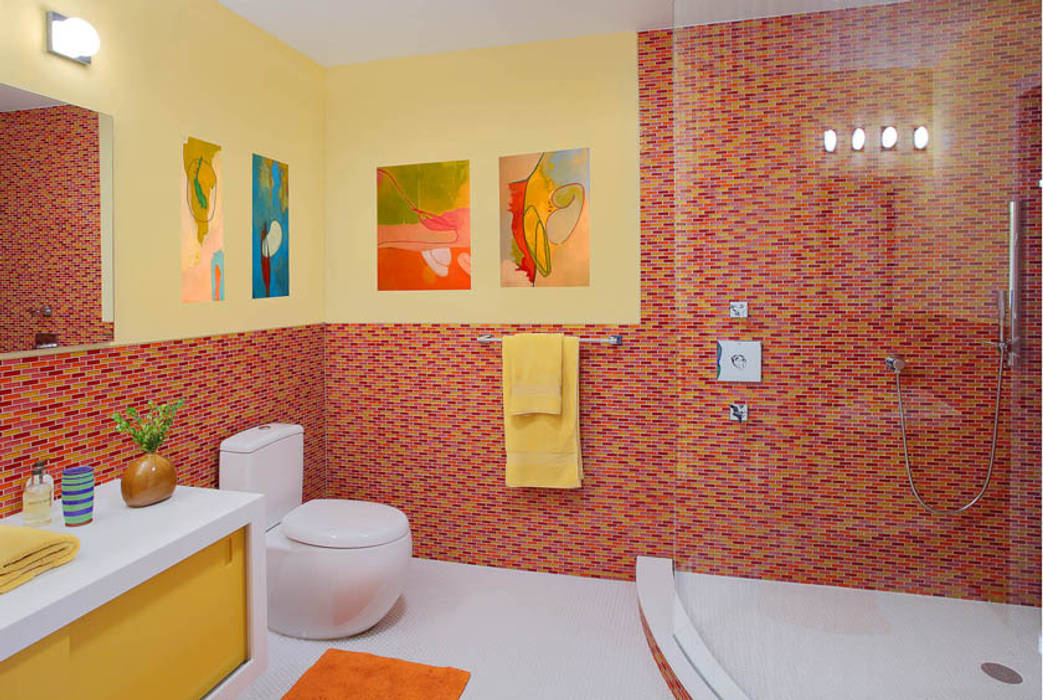Basement Renovation - Ardsley House, Eisner Design Eisner Design Modern bathroom