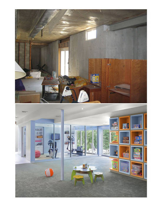 Basement Renovation - Ardsley House, Eisner Design Eisner Design Moderne kinderkamers