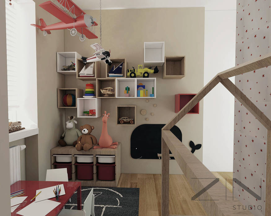 Projekt mieszkania , ZIN Studio ZIN Studio Scandinavian style nursery/kids room