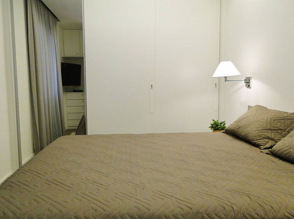 Quarto apartamento Alexandre Ramos homify Quartos minimalistas minimalista