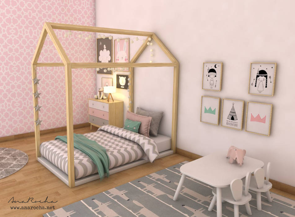 homify Scandinavian style nursery/kids room Wood Wood effect