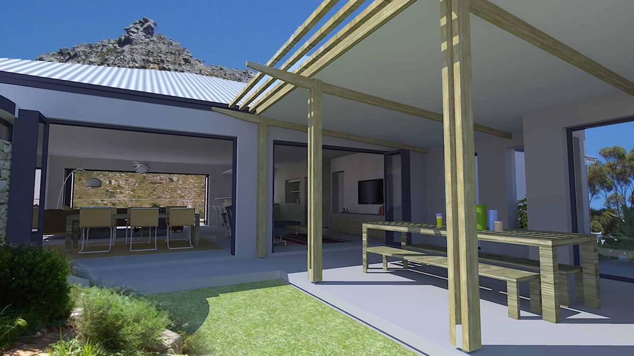 House alteration project in Hout Bay 2011, Till Manecke:Architect Till Manecke:Architect Balcon, Veranda & Terrasse modernes