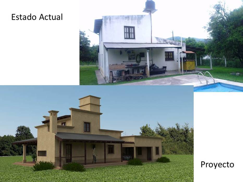 Proyecto de remodelación y ampliación de Vivienda unifamiliar: de estilo colonial por Valy,Colonial