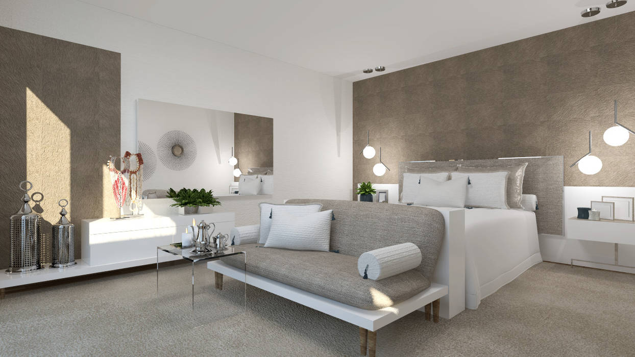 Suite Quartos modernos por 4Ponto7 Moderno