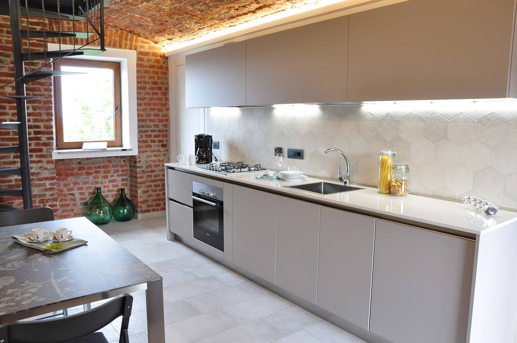 homify Modern kitchen Bricks