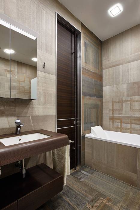 Дизайн и ремонт квартиры в ЖК «Barkli Park» — Витрувианская квартира, Вира-АртСтрой Вира-АртСтрой Modern style bathrooms
