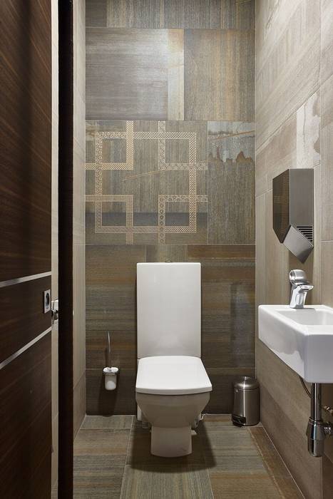 Дизайн и ремонт квартиры в ЖК «Barkli Park» — Витрувианская квартира, Вира-АртСтрой Вира-АртСтрой Modern bathroom