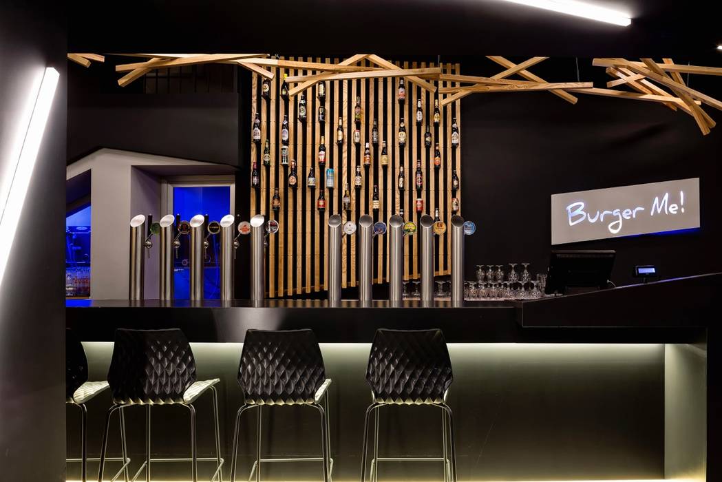 BURGER ME, DORIArchitetti DORIArchitetti Espaces commerciaux Bars & clubs