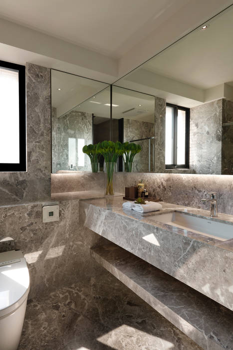 作品十號德鑫v1, 沐設計 沐設計 現代浴室設計點子、靈感&圖片