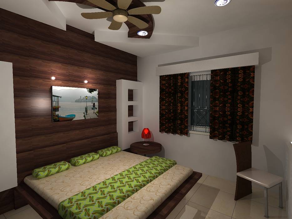 Deb Villa, Gurooji Designs Gurooji Designs Modern style bedroom