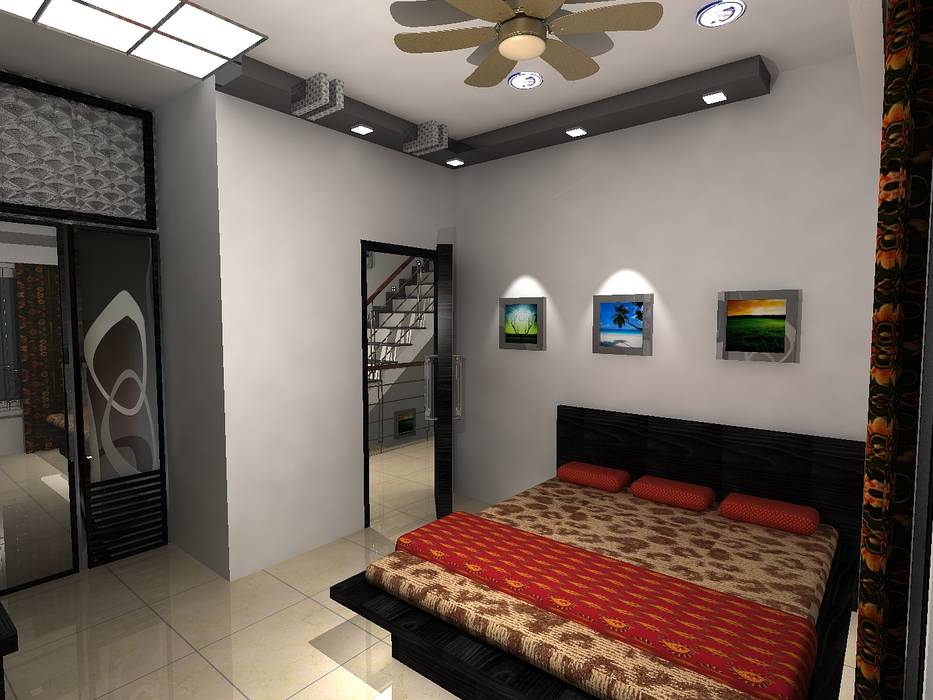 Deb Villa, Gurooji Designs Gurooji Designs Modern style bedroom