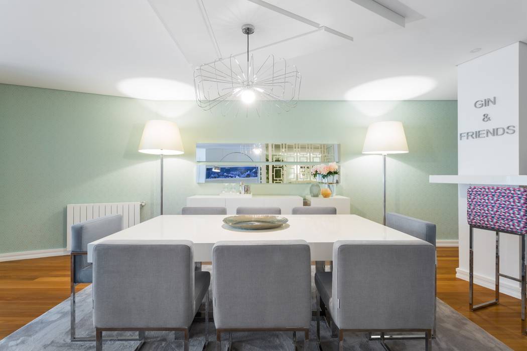 Sala de jantar, Casa Freixo. Interdesign, Interdesign Interiores Interdesign Interiores Modern Yemek Odası