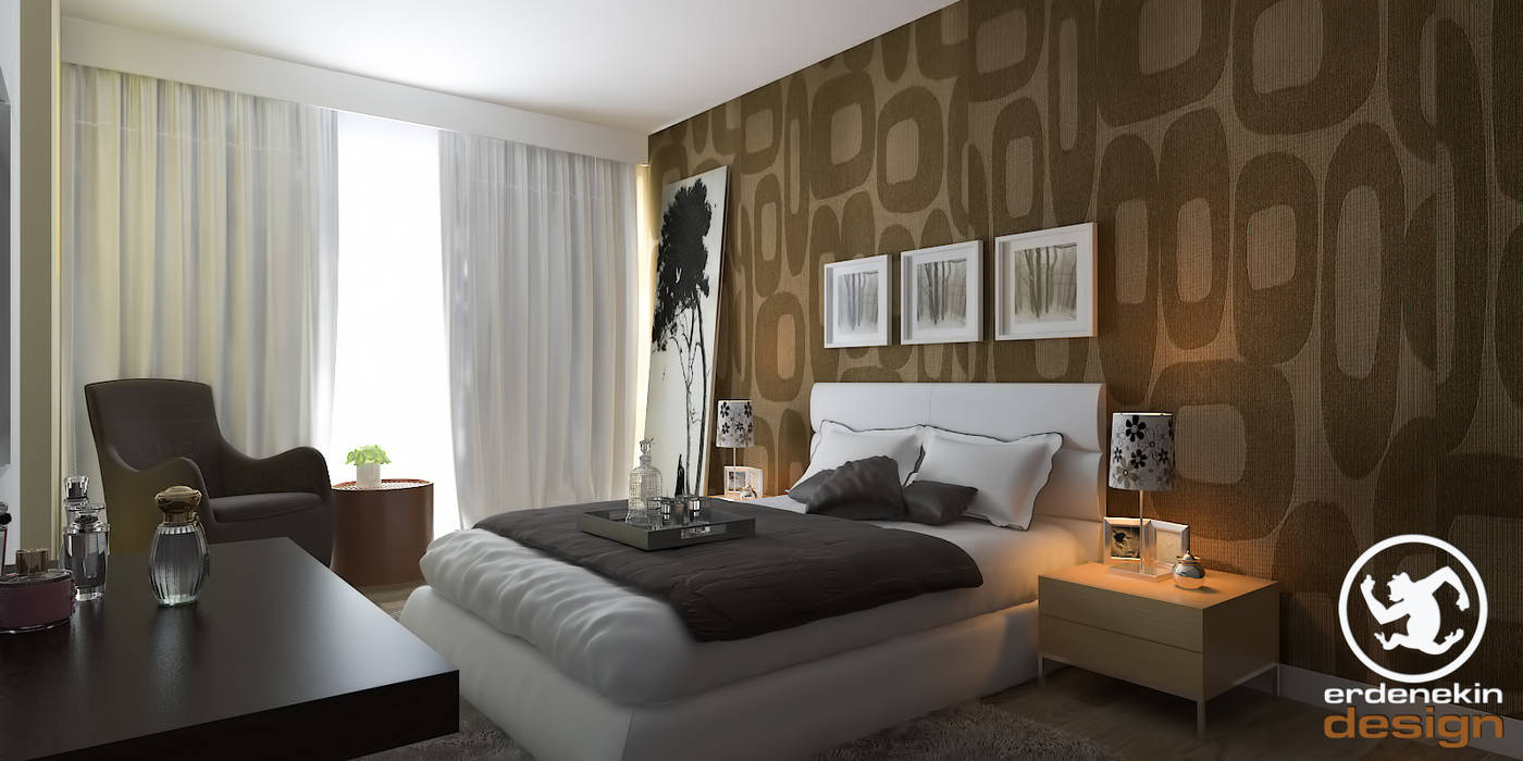 New Anka Residence, Erden Ekin Design Erden Ekin Design Modern Bedroom