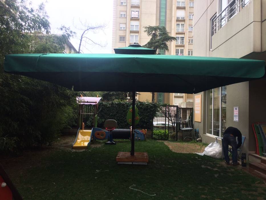 ANAOKULU KREŞ ŞEMSİYESİ, Akaydın şemsiye Akaydın şemsiye Espacios comerciales Hierro/Acero Escuelas