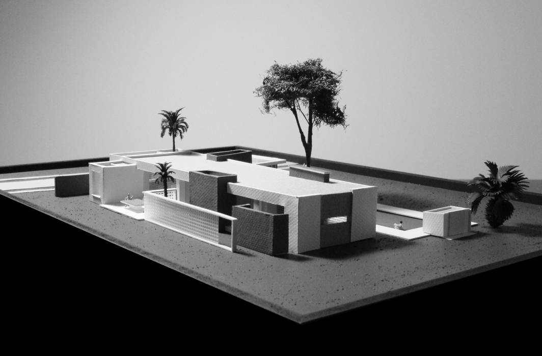 Casa de la Acacia Maqueta del Proyecto homify Casas modernas
