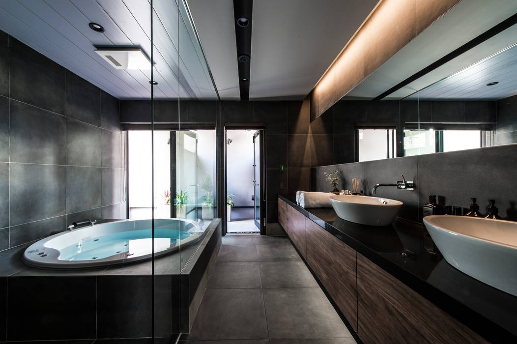 スタイリッシュなバスルーム TERAJIMA ARCHITECTS／テラジマアーキテクツ モダンスタイルの お風呂