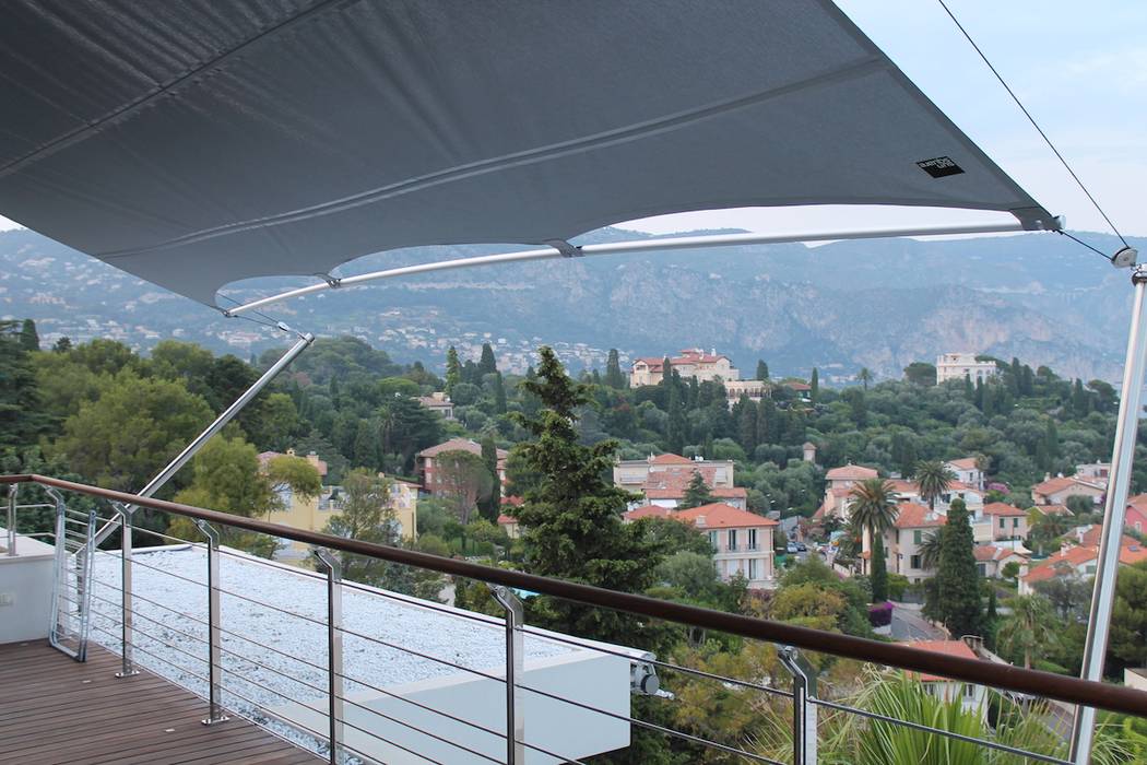 Couverture Terrasse Voile Rectangulaire Sunsquare Balcon Veranda Terrasse Mediterraneens Par Artesun Gbr Mediterraneen Homify