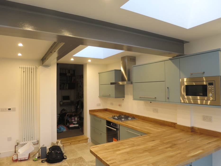 Kitchen Rear Side Extension, Norwich NR2 3BL Paul D'Amico Remodels Cocinas de estilo moderno kitchen extension