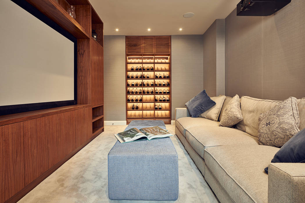 Cinema Room with Bespoke Joinery Adventure In Architecture Classic style media room