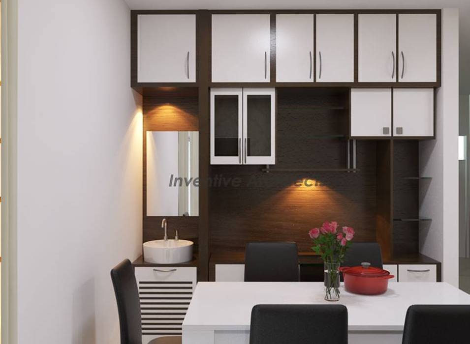 Interior Project for 3BHK Flat, Inventivearchitects Inventivearchitects Modern dining room
