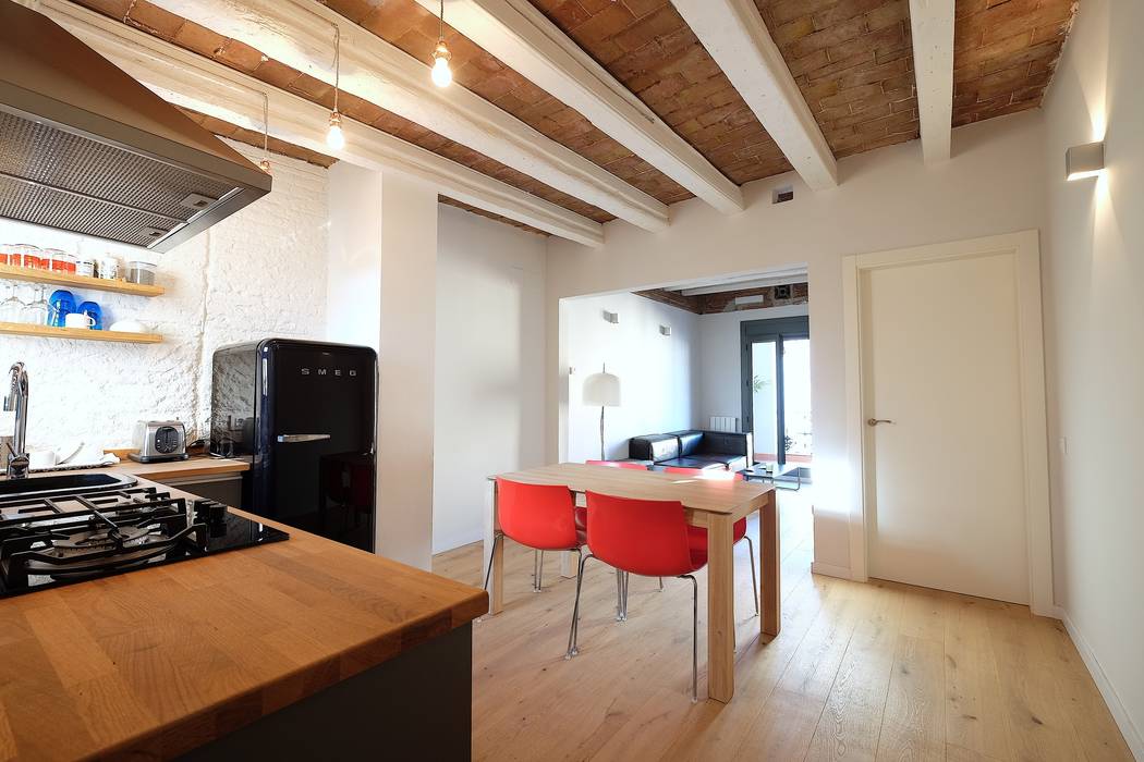 Comedor-cocina comedores de estilo mediterráneo de gpa gestión de