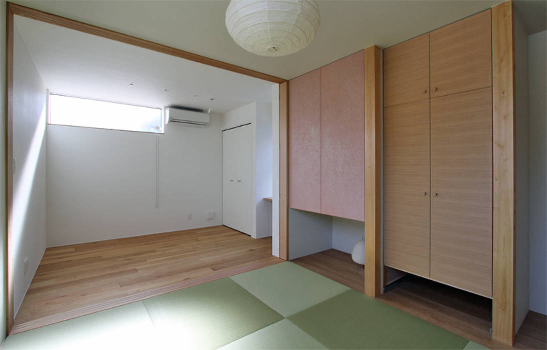 宮永市町の家, 福田康紀建築計画 福田康紀建築計画 Scandinavian style bedroom