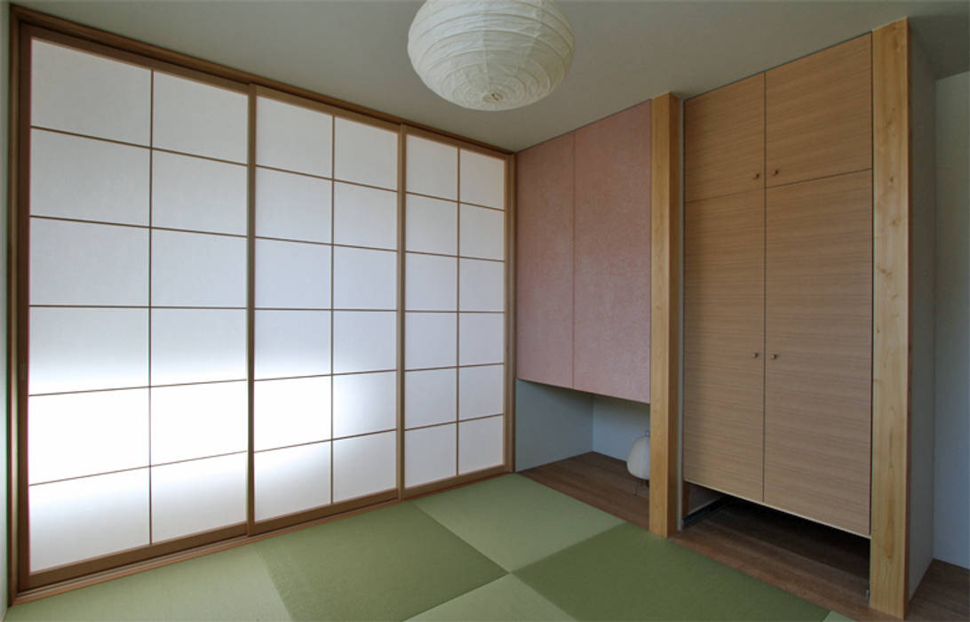 宮永市町の家, 福田康紀建築計画 福田康紀建築計画 Scandinavian style bedroom