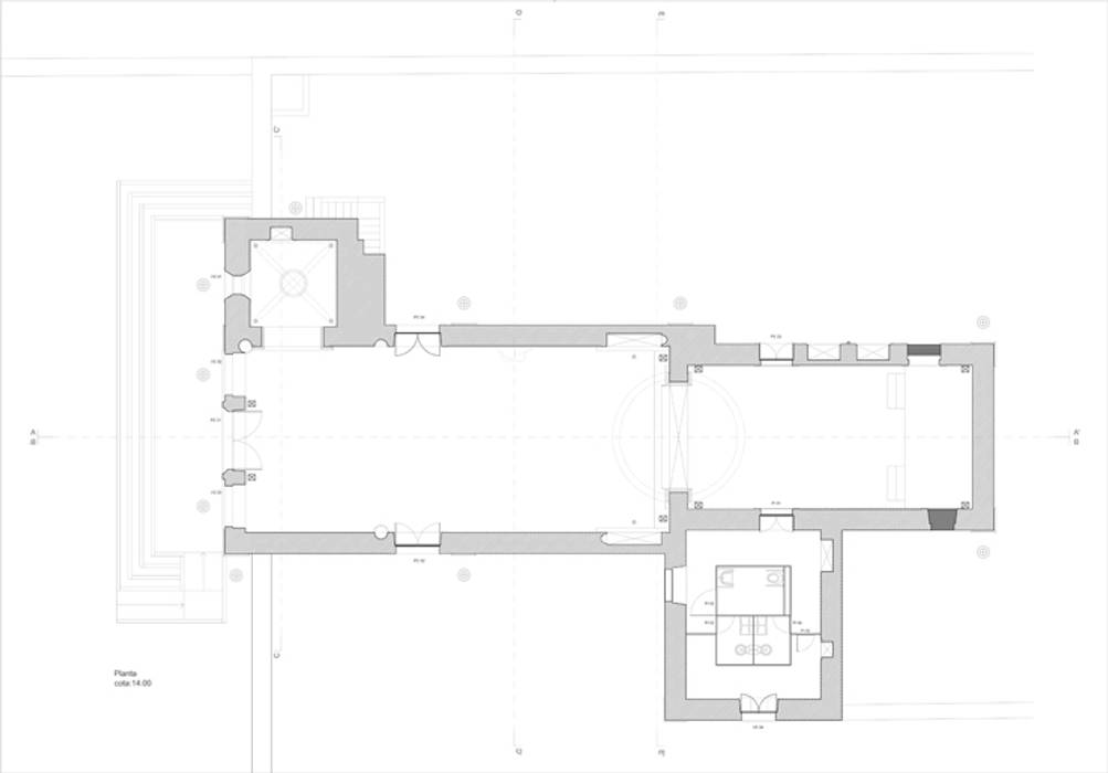 Planta FL Arquitecto Paredes e pisos minimalistas