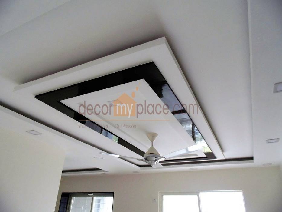False Ceiling Modern Living Room By Decormyplace Modern