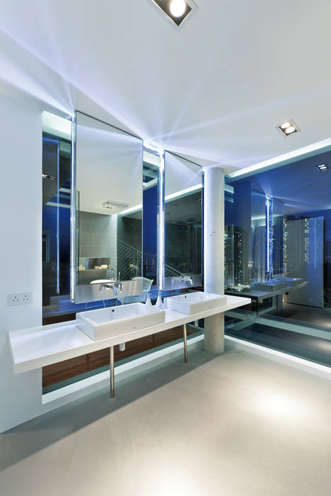 House in Shatin , Millimeter Interior Design Limited Millimeter Interior Design Limited Phòng tắm phong cách hiện đại