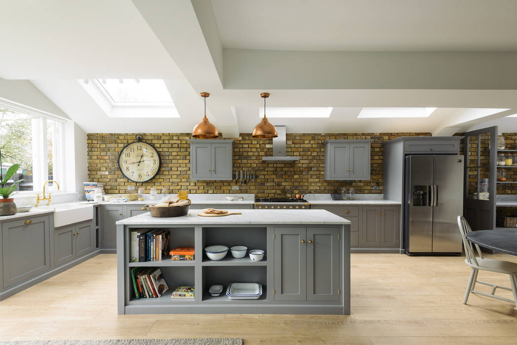 The SW12 Kitchen by deVOL deVOL Kitchens 廚房 木頭 Wood effect 收納櫃與書櫃