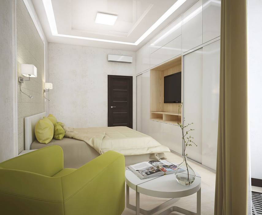 Квартира в ЖК «Солнечный» - Весенняя свежесть, Вира-АртСтрой Вира-АртСтрой Minimalist bedroom