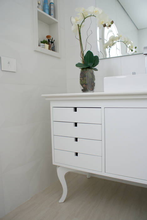Bancada Móvel para banheiros e lavabos., Move Móvel Criação de Mobiliário Move Móvel Criação de Mobiliário Modern bathroom Wood Wood effect Medicine cabinets