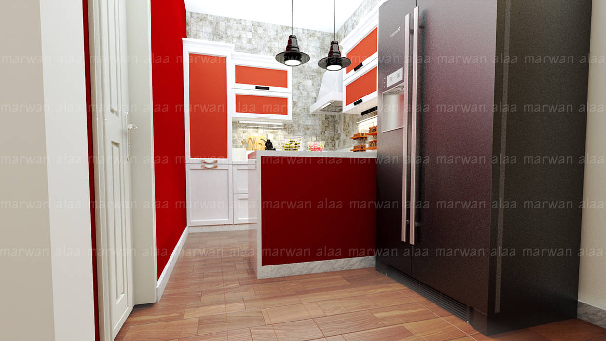 لقطات بسيطة من تصميماتنا الداخلية, EHAF Consulting Engineers EHAF Consulting Engineers Modern kitchen