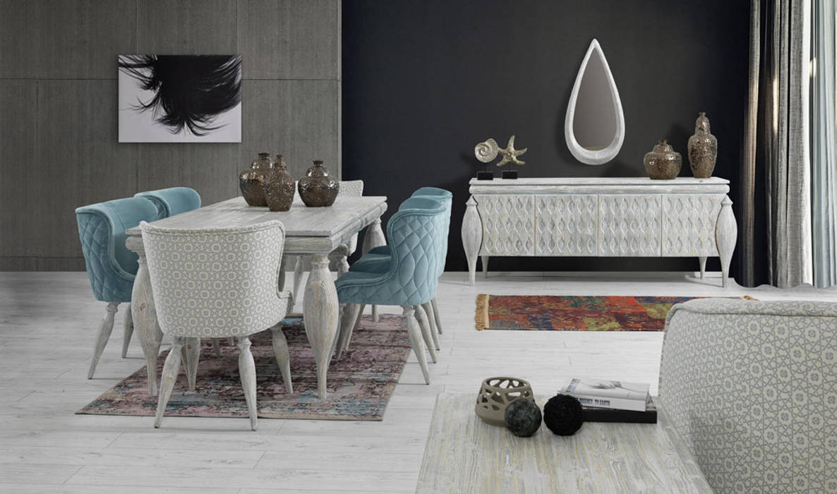 Modern Yemek Odası Takımı, CaddeYıldız furniture CaddeYıldız furniture Ruang Makan Modern Accessories & decoration