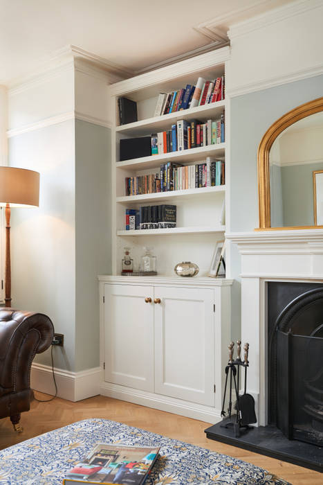 Bespoke alcove unit Purdom's Bespoke Furniture Country style living room Wood Wood effect Storage