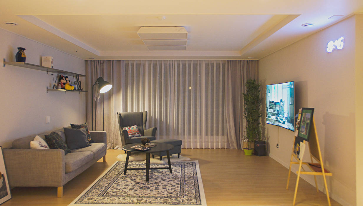 대전광역시 동구 대성동 하늘채 34PY, 위드디자인 위드디자인 Modern living room