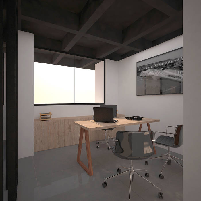 Oficina Director Fiallo Design Studio Espacios comerciales Oficinas y Comercios