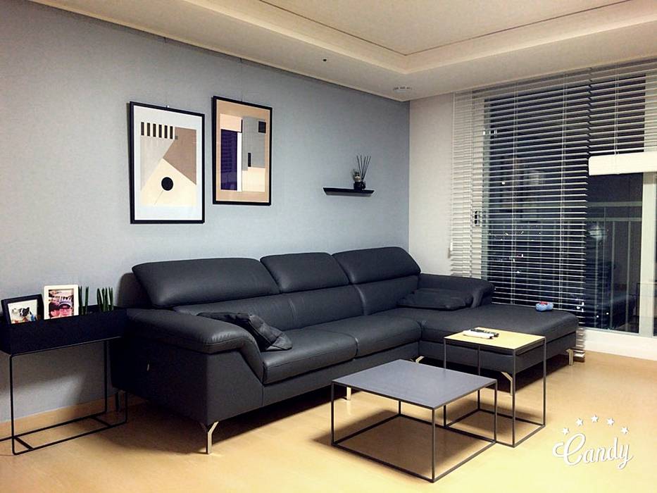 [홈라떼] 하남 미사 34평 모던한 새아파트 홈스타일링 , homelatte homelatte Modern Living Room